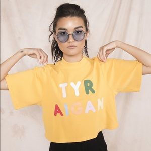 Eggie Try Again Cropped T shirt